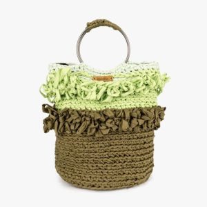 Lime Waves inezita Crochet Bag