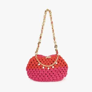 Pink Aurora inezita Crochet Bag